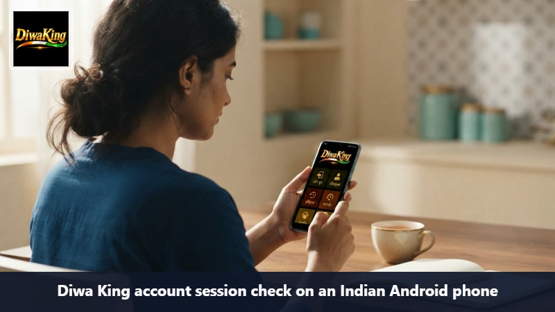 Diwa King lobby navigation on Android with categories visible on screen