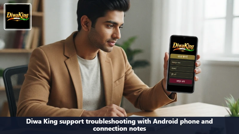 Diwa King account session check on an Indian Android phone